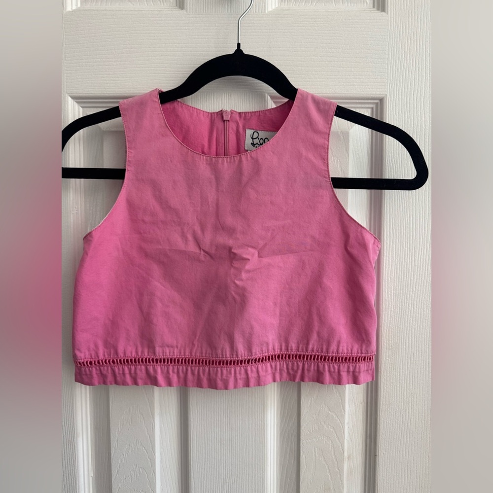 Lilly Pulitzer Kids Vintage Pink Sleeveless Cotton Top Girls Size 10